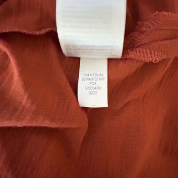 Old Navy NWT Waist Defined Slub-Knit Burnt Orange T-Shirt Dress NEW XXL - Picture 7 of 9